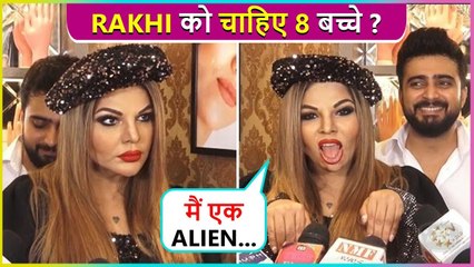 WHAT! Rakhi Sawant Wants 8 Kids , Adil Hides His Face