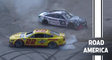 In-car camera: Ride with Bubba Wallace as Joey Logano makes contact at Road America