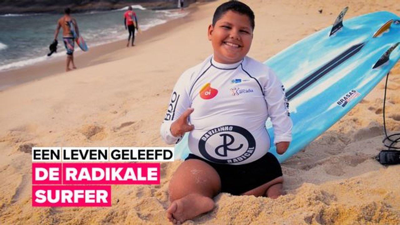 Surfen helpt deze jongen om zijn beperking te vergeten