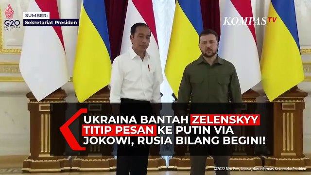 Kata Ukraina dan Rusia Soal Zelenskyy Titip Pesan Via Jokowi ke Putin