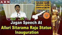 AP CM YS Jagan Speech || Alluri Sitarama Raju Statue Inauguration || Bhimavaram || ABN Telugu