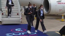 La selección de fútbol femenina ya se encuentra en Inglaterra
