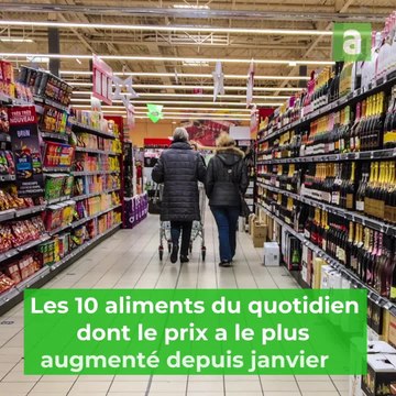 Aliments : les plus fortes hausses de prix depuis janvier
