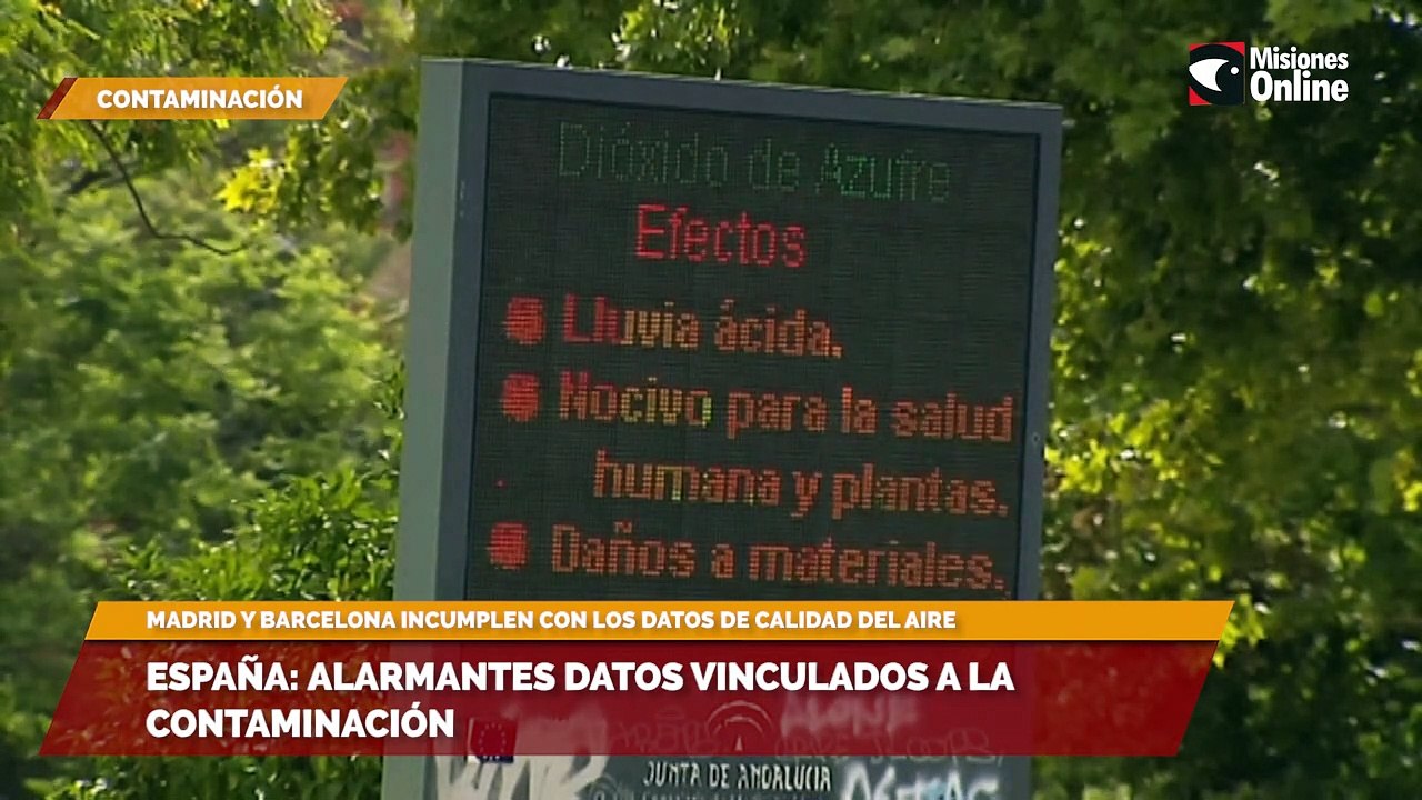 España: alarmantes datos vinculados a la contaminación