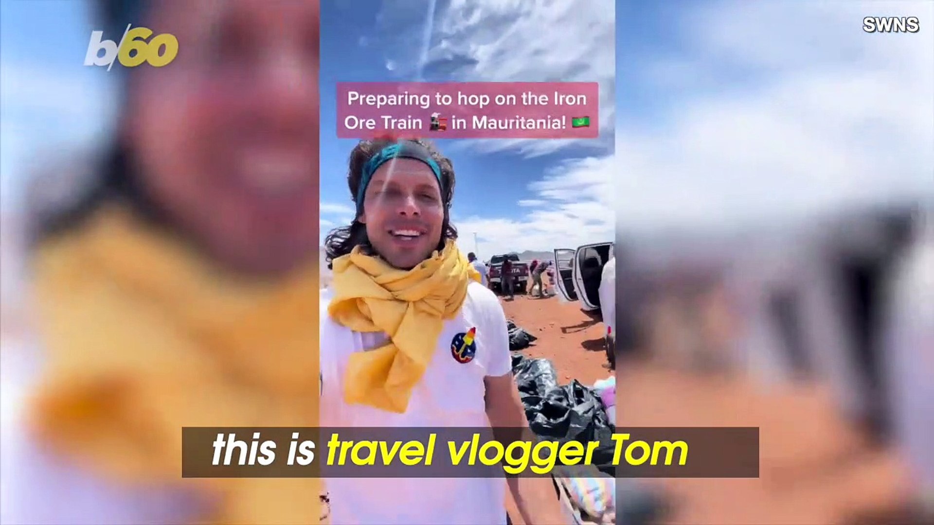 ⁣Extreme Travel Vlogger Hops Iron Ore Train, Travels Hundreds of Miles Across Africa