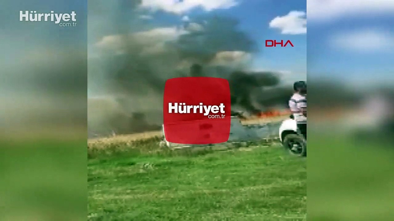 Tekirdağ Malkara ilçesinde 50 dönüm buğday tarlası yandı