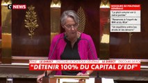 Elisabeth Borne : «Je confirme l’intention de l’Etat de détenir 100% du capital d’EDF»