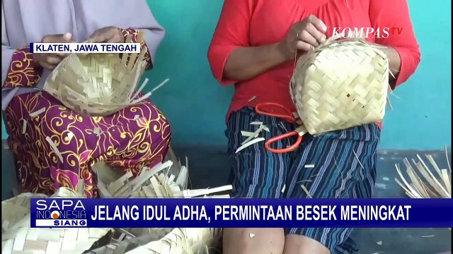 Berkah Idul Adha, Perajin Besek di Klaten Kebanjiran Pesanan Besek Bambu!