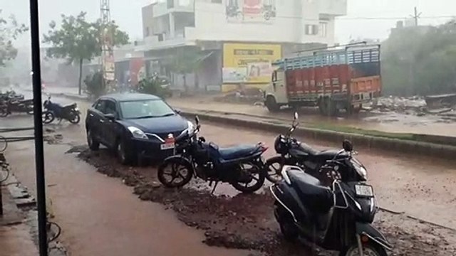 किशनगंज में एक घंटे में पौने दो व बारां में डेढ इंच बारिश