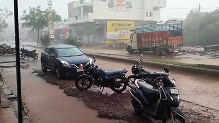 किशनगंज में एक घंटे में पौने दो व बारां में डेढ इंच बारिश