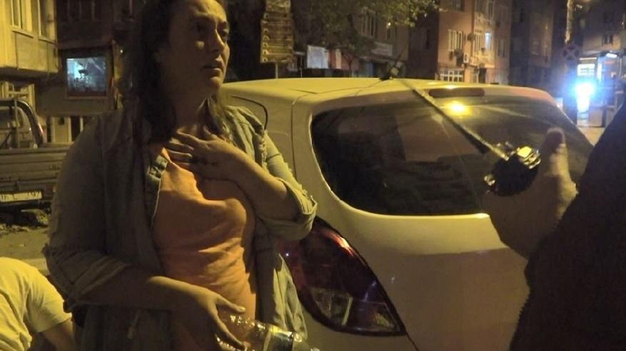 Oğlunun yanında alkollü araç kullandı, ortalığı bir birine kattı