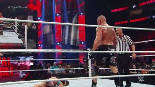 FULL MATCH - Brock Lesnar vs. John Cena vs. Seth Rollins_ Royal Rumble 2015