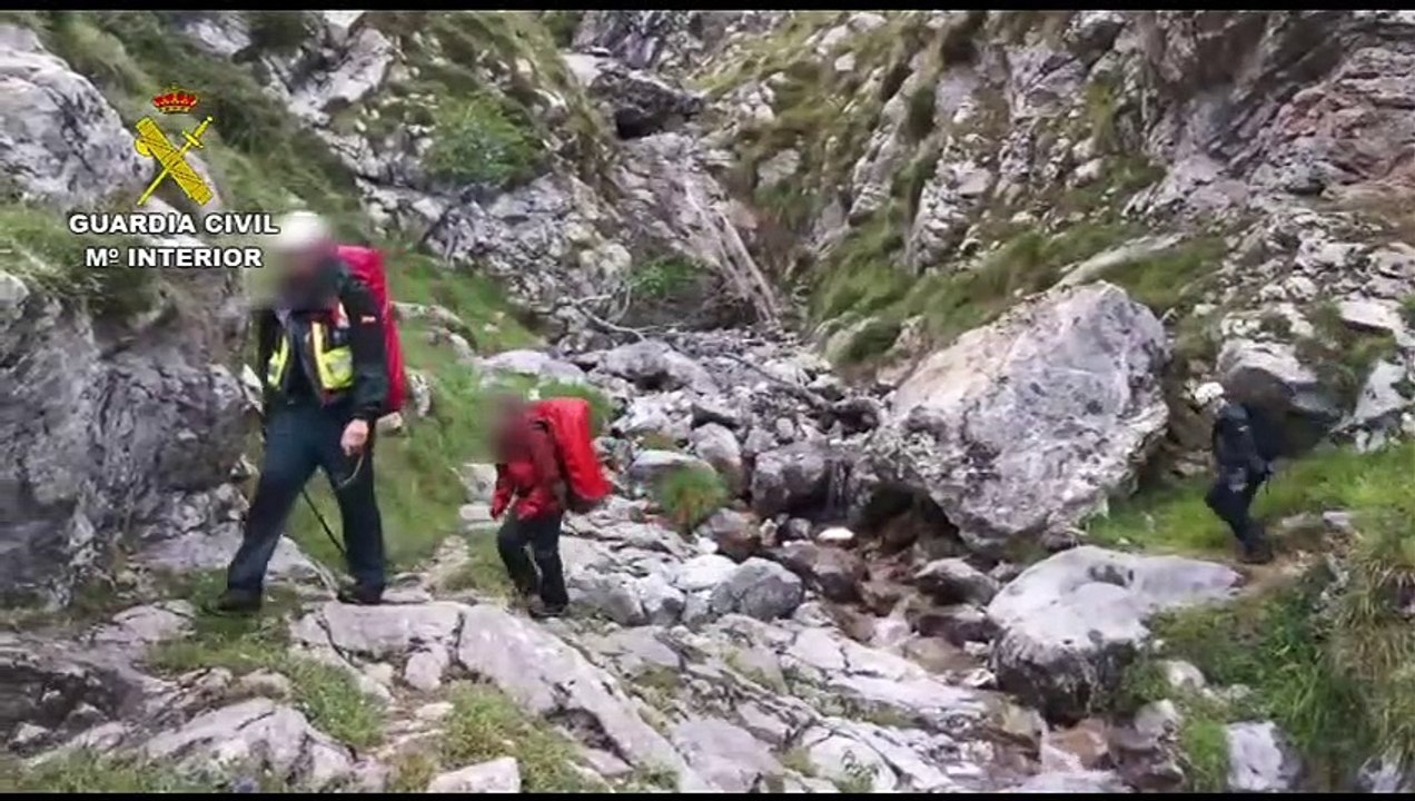 Rescatados tres montañeros en Picos de Europa