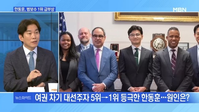 [MBN 뉴스와이드] 한동훈, 범보수 주자 1위로…범진보 주자 1위에 이재명
