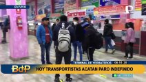 Terminal de Yerbateros: buses interprovinciales no acatan paro por segunda semana consecutiva