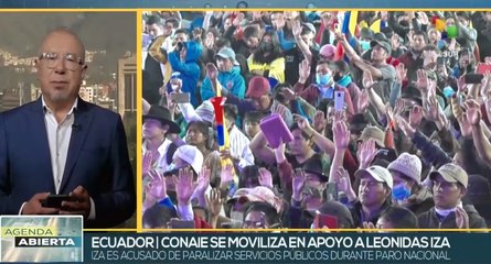 Líder indígena ecuatoriano es epicentro de vigilia, plantón y juicio político