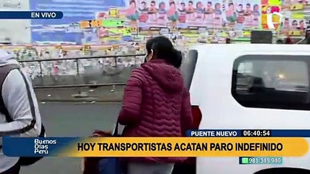 Paro de transporte: usuarios reportan demora de buses y alza de pasajes en Puente Nuevo