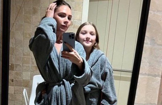 Victoria Beckham’s daughter, Harper, mocks her Spice Girls outfits