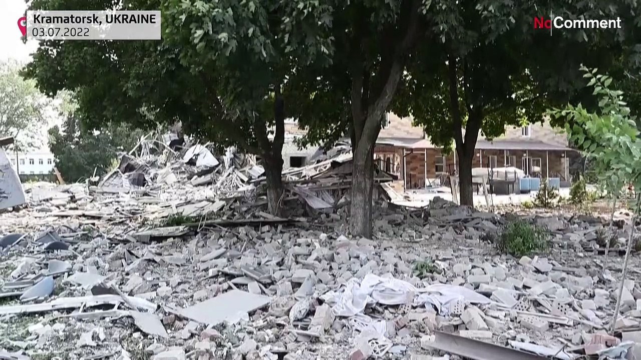 تصاویری از ویرانی‌های کراماتورسک و اسلاویانسک با موشک‌های روسیه