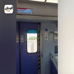 أول رحلة للقطار الكهربائي الخفيف من عدلي منصور إلى العاصمة الإدارية الجديدة