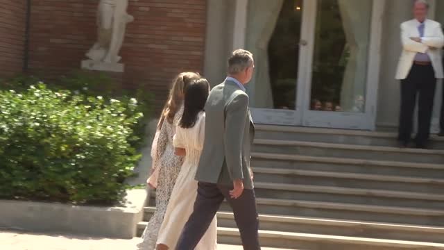 La princesa Leonor y la infanta Sofía visitan los jardines del Palacete Albeniz