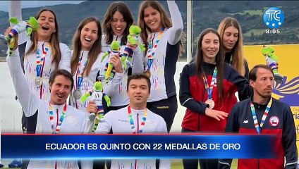 Скачать видео: Atletas ecuatorianos han ganado 22 medallas de oro en Juegos Bolivarianos