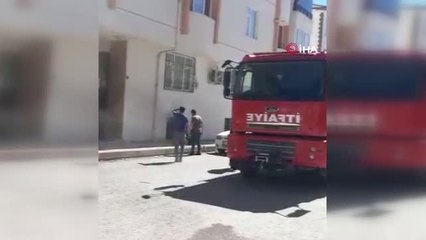 Elazığ'da 5 katlı binada yangın