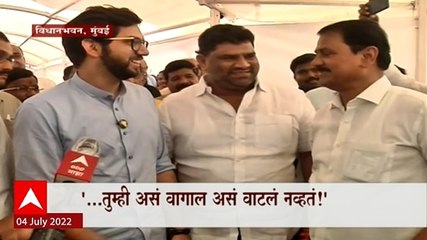 Aditya Thackeray यांच्यासमोर जेव्हा बंडखोर आमदार प्रकाश सुर्वे आले, प्रथमच संवाद