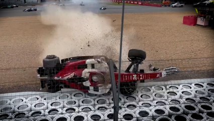 Les images de l énorme crash du Chinois Zhou en Formule 1