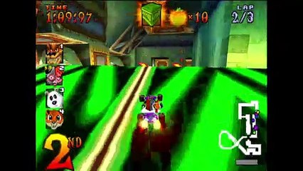 [PS1] Crash Team Racing Gameplay - N. Gin Labs