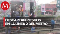 Restablecen servicio en Línea 2 del Metro de CdMx tras corto circuito