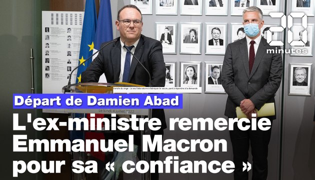 Affaire Damien Abad: L'ex-ministre remercie Macron pour sa «confiance» en quittant le gouvernement