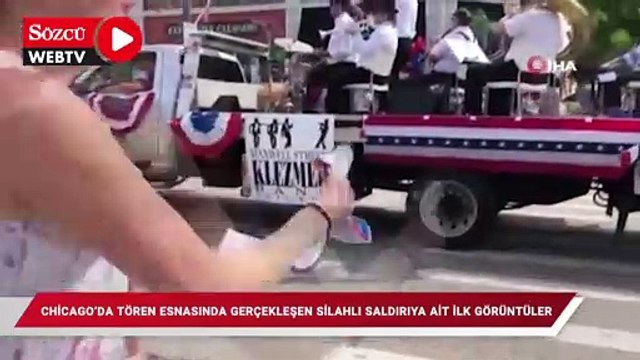 Chicago’daki resmi tören esnasında gerçekleşen silahlı saldırıya ilişkin ilk görüntüler