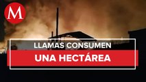 Se incendia recicladora en Puebla, no se reportan lesionados