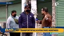 Primer día de paro: se registran actos de violencia en el Callao