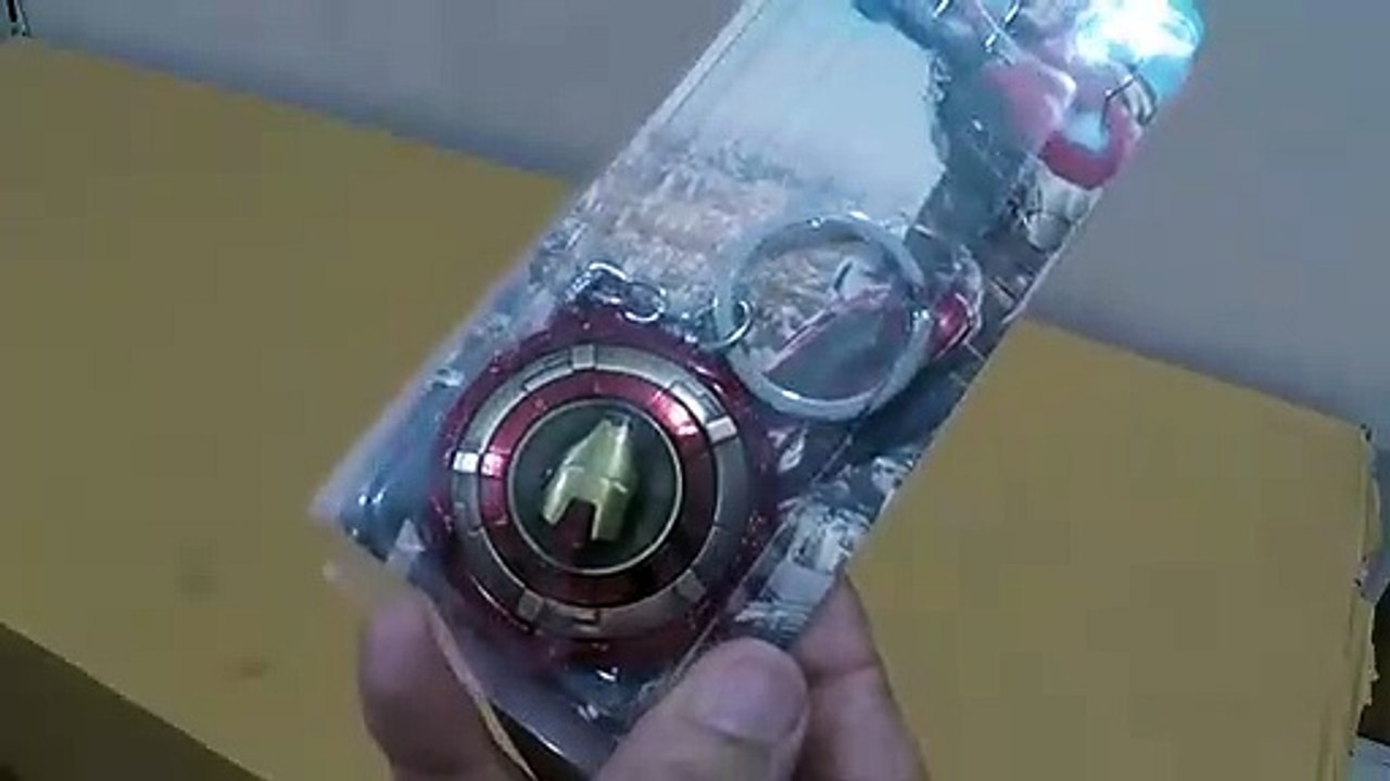 Unboxing and Review of avengers metal spinning keychain video Dailymotion