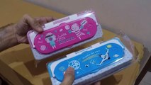Unboxing and Review of fancy pencil boxes with calculator for kids study