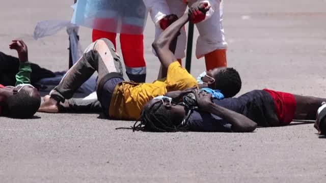 Rescatadas 39 personas a seis millas de Gran Canaria tras pasar nueve días en el mar