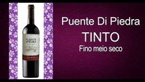 Vinho  Puente Di Piedra tinto meio seco red wine