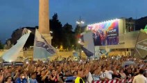 Lazio, Piazza del Popolo si tinge di biancoceleste: ecco l'inno!