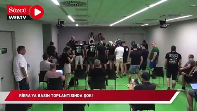 Riera'ya basın toplantısında şok!