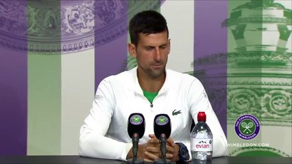 Wimbledon 2022 - Novak Djokovic : "Honestly, I don't see why we couldn't start a little earlier, especially now that there are interviews on the court"