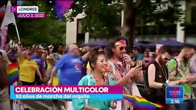 Londres celebra 50 años de la Marcha del Orgullo LGBT