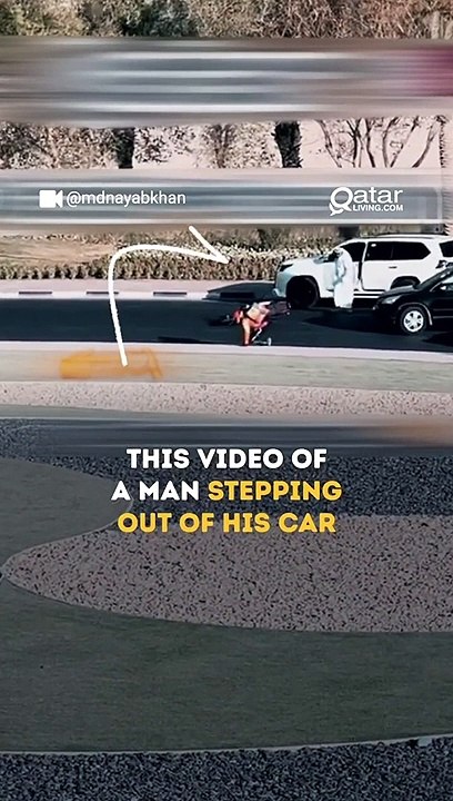 Man Steps Out of His Car and Helps Delivery Man After Accident