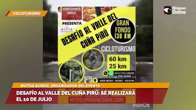 Desafío al valle del Cuña Pirú se realizará el 10 de julio