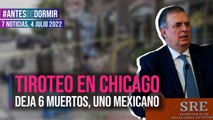 Tras tiroteo en Chicago, identifican a persona mexicana sin vida, informa la SRE