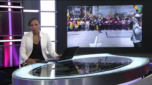 CONAIE se movilizó en apoyo a su presidente Leonidas Iza