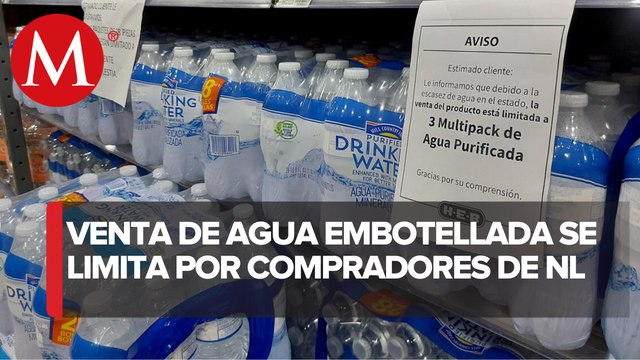Limitan venta de agua embotellada en Reynosa por llegada de compradores de NL