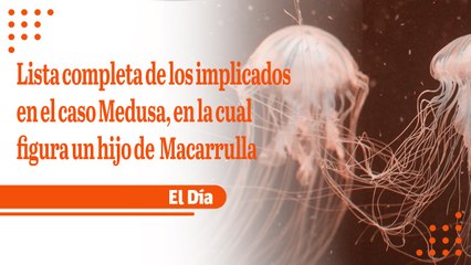 Lista de los implicados en caso Medusa; incluye un hijo de Macarrulla