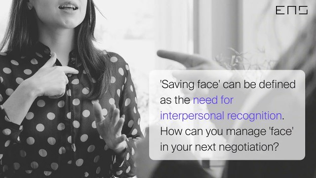 Tips for Managing Face in Negotiation